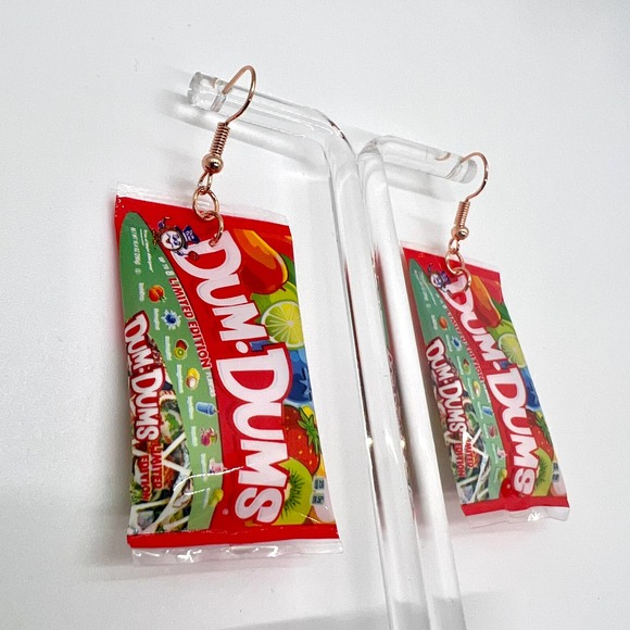Dum Dums Earrings - Lollipop Earrings - Candy Mini Brands Earrings - Picture 2 of 5